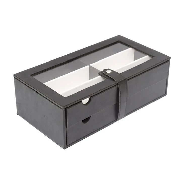 Black Optical Box With 2 Removable Trays